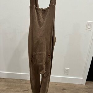 Kid Wild Organics Brown boys Jumpsuit romper size 4/5 EUC